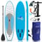 SereneLife tabla paddle surf hinchable, Paddle board, Cubierta antideslizante, Aleta inferior para remar, Estuche para guardar, Barco de pie para jovenes y adultos
