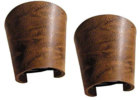 Wolfszeit Ein Paar Armbänder 10cm aus braunen Büffelleder USED LOOK (S 12cm)