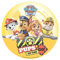 Dekora - Decoration Gateau Anniversaire Pat Patrouille Feuille Azyme - 20 cm Diametre