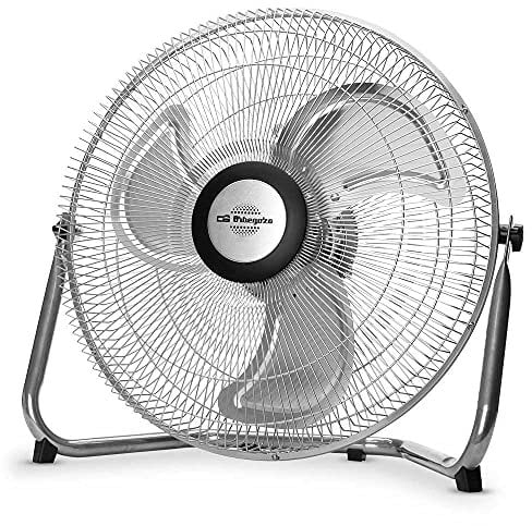 Orbegozo PW 1240 - Ventilador industrial Power Fan, inclinación regulable, aspas metálicas de 40 cm, 3 velocidades de ventilación, asa de transporte, 80 W