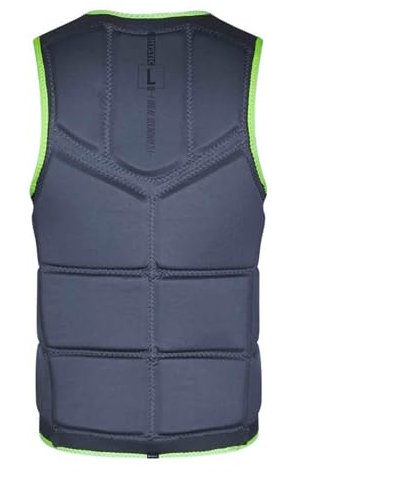 Mystic Watersports - Surf Kitesurf & Windsurfing Brand Front Zip Wake Impact Weste Top - Schwarz - Unisex