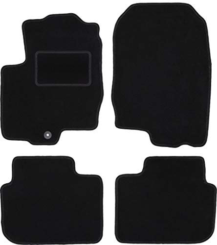 Wielganizator Automatte – Passend für Mitsubishi Colt VI Z30 Schrägheck 2004-2008 – Velours – Autozubehör - Auto Fußmatten – Fußmatte Auto – 4-teilig - schwarz