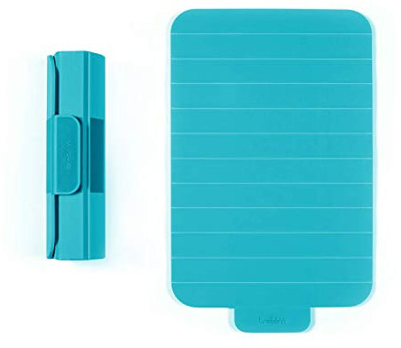 Trebonn - Roll Expand Board, aufrollbares Schneidebrett aus Kunststoff mit rutschfester Unterseite, platzsparend und perfekt für den täglichen Gebrauch, 39 x 24 cm (Acquamarine)
