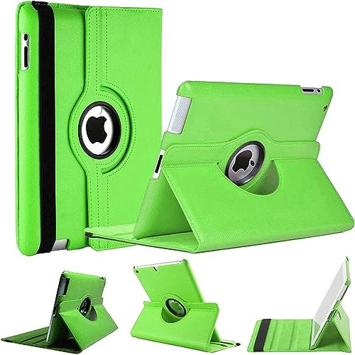 PROTech - Funda para Apple iPad Air (1ª generación) 2013 A1474 A1475 A1476 360 RotateStand con función de encendido y apagado automático (verde)