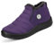 Gaatpot Chaussure Femme Hiver Bottes de Neige Bottines avec Doublure Chaud Fourrure,violet,EU39