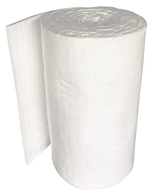 GOONSDS Manta Aislante de Fibra cerámica: Duradera y Ligera para Altas temperaturas,3mmx610mmx1000mm