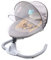 TIXBYGO Leichte Babywipp Babyschaukel mit Moskitonetz USB/tragbarer Eingebaute 12 Musik+MP3-Player+steckbare U-Disk (ohne U-Disk)+Fernbedienung+Sitzbezug+Kissen+Moskitonetz+PUPPE ​Grau