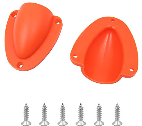 Tiardey 2 Stück Universal-Nylon-Draht-Kabel-Entlüftungsabdeckung Clamshell Clamshell Vent Ventilator Through Vents für Boot – Orange (klein)