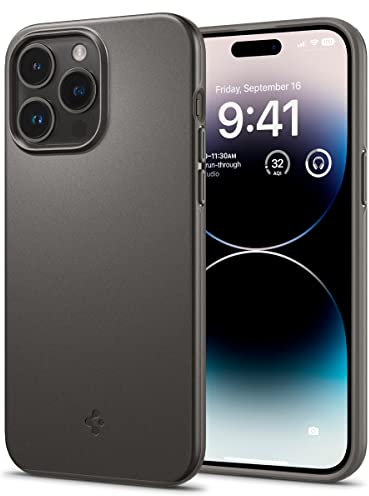 Spigen Thin Fit Case Compatible with iPhone 14 Pro Max - Gunmetal