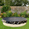 Couverture de Piscine Duraol Ronde I 5,00 m de diamètre I Bâche de Piscine de Haute qualité avec Une épaisseur de 220g/m² I Bâche de Piscine Robuste Ronde avec Bords renforcés
