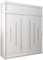 Kryspol Schwebetürenschrank York 200 cm Kleiderschrank mit Kleiderstange und Einlegeboden Schlafzimmer- Wohnzimmerschrank Schiebetüren Modern Design (Weiß mit Erweiterung)