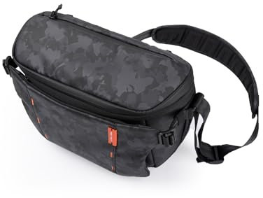 PGYTECH OneMo Borsa Fotografica 7L-9L a Tracolla Impermeabile, Messenger per Mirrorless e Reflex/DJI Mini 4 Pro/Mavic/Avata 2/Treppiede/Laptop, Camo