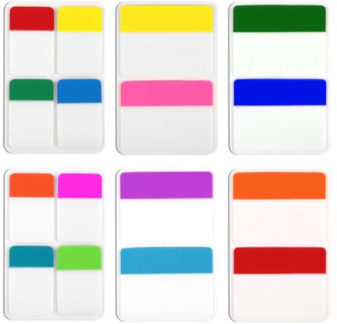 320 Stück Haftstreifen Haftnotizen Tabs Seitenmarker Haftstreifen Index Beschreibbare Farbige Lese Tabs Selbstklebend Zum Markieren Und Hervorheben Für Lesezeichen Studieren Büro Schulplaner Memo
