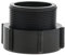 IBC Tote Valve Zubehör 2 Zoll Adapter Grobgewinde auf Feingewinde, kompatibel mit DN50 BSP Gewinderohr - Schwarz