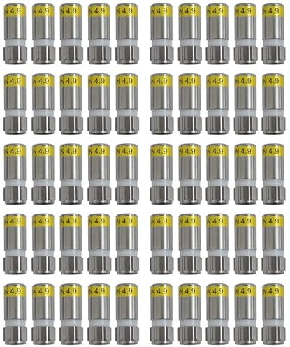 Cabelcon F-6-TD 4.9 F-Kompressions-Stecker gelb (50 Stk)