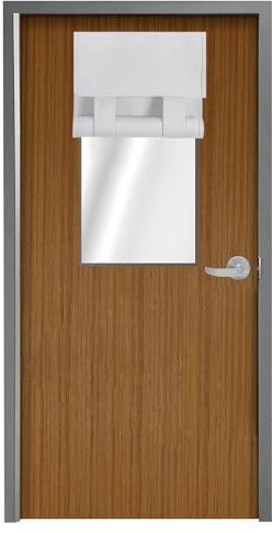 WdFour Classroom Door Cover, Blackout Window and Door Cover, Privacy Room Darkening Design, Blocks Views, Classroom Window Cover, 12W x 30L, 1 Pack
