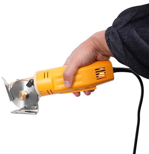 Elektrische Schere, 170W Elektrische Stoffschere mit 25mm Schnittdicke - Geschwindigkeit 1400 U/min, Kartonschneider für Stoff, Gewebe, Leder und Teppich