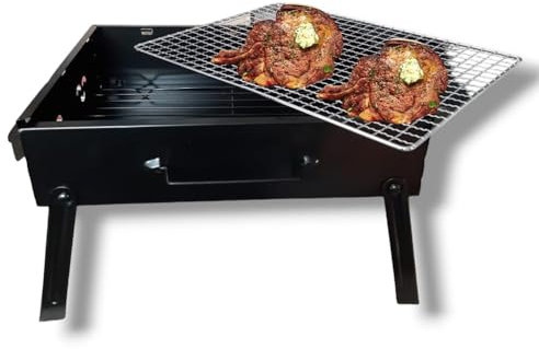 Barbacoa de mesa para pícnic y jardín de 1 a 4 personas, 35,3 x 26,6 cm, barbacoa, barbacoa, playa, montaña en cualquier lugar