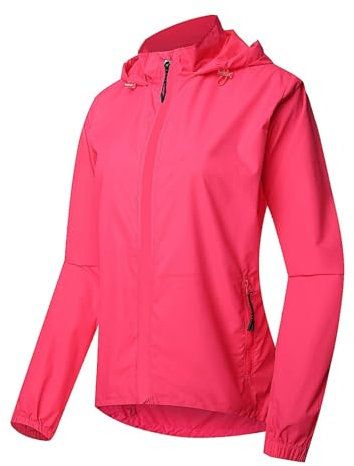 CFDFDA Windproof Waterproof Reflective Cycling Jacket with Detachable Sleeves MTB Bicycle Long Sleeve Windbreaker Sleeveless Vest Bike Coat,pink-2XL