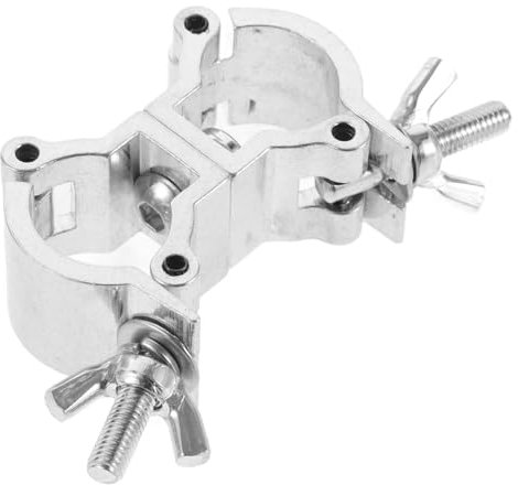 UPKOCH Lighting Truss Swivel Coupler Clamps for Lights, Lighting O Clamp Dj Light Pole Clamp Quick Release Dual Head Truss Clamp, Dual Swivel Tube Clamp