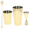 Ensemble Shaker à Cocktail Boston en Acier Inoxydable 304, Ensemble de Passoire à imprimé Vintage de capacité Moyenne, Facile à Nettoyer, Multifonctionnel pour les Cocktails et