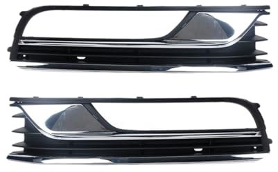 JJRFVBGT Nebelscheinwerfer Blende Kompatibel Mit VW Für Passat B7 2012 2013 2014 2015 2016 Nebelscheinwerfergitterabdeckung Nebelscheinwerferabdeckung Auto 3AD853665 3AD853666