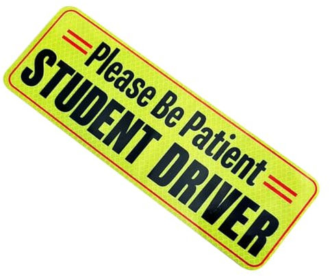 GAOSHA Neuer Fahrer Magnet Warnung Fahrer Magnet für Auto Please Be Patient Student Driver Magnet Wiederverwendbare Magnetschilder