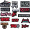 14 Stück BüGelflicken, Patches zum Aufbügeln, Flicken zum Aufbügeln,Bestickte Aufnäher Bügel Patches Band Patch für Kleidung, Jeans, T-Shirt, Textilien, Taschen, Bügelflicken