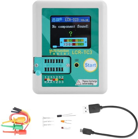 Diymore-IOT LCR-TC3 (versione aggiornata) Tester transistor multifunzione ad alta precisione per misurare induttore/capacità/resistenza, diodi e altri componenti