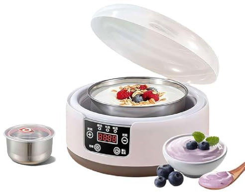 Probiotic Yogurt Maker with Temperature Control,Yogurt Maker 36 Hour,Probiotischer Joghurtbereiter,Joghurtmaschine mit LCD-Display,Elektischer Joghurtbereiter,Joghurtmaschine für Hause (Basic)