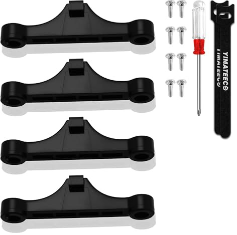 YIMATEECO CPU Fan Bracket Clip AM5 Cooling Fan Support Brackets Heatsink Retainer Motherboard Mounting Support Bracket Buckle for AMD AM5 AM4 Backplate Motherboard Series (4 Pack, Black)