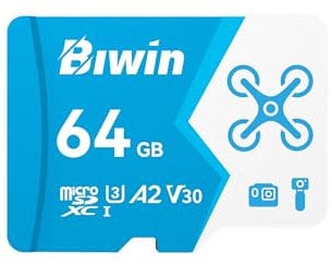 Biwin MS160 64GB Micro SD Card, Micro SDXC Card for Nintendo Switch, UHS-I U3/V30 A2 Card, up to 160 MB/s, High Speed Memory Card for NS Gaming/GoPro/Dash Cam/Action Camera