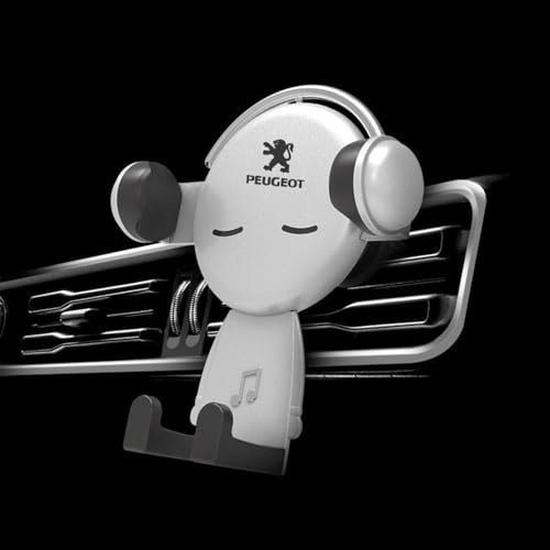 UNCLE LIAO Soporte Móvil Coche,Soporte Móvil Coche para el Salpicadero Rejillas de Aire y Parabrisas para Peugeot 308CC 308SW 4008 407 607 RCZ 307CC.