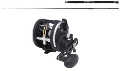 Norwegen Pilkcombo Pro 2,13m / 20-30lbs Inline Bootsrute + linkshand Multirolle mit Schnurführung