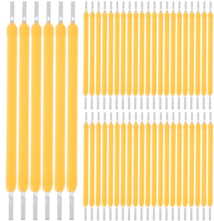 Gatuida Led-Filament Ersatz 2700K Warmweiß Filament Für Leuchten Led-Glühbirnendiode Glühbirnenzubehör Für Innenbeleuchtung 50 Stück 4.00X0.20X0.20Cm