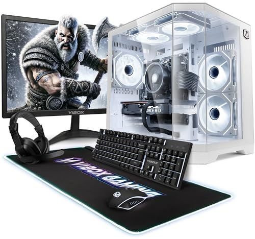 Vibox V-567 PC Gaming Completo • Schermo da 23 pollici • AMD Ryzen 5 5500 6 cores • AMD Radeon RX 9060 XT 16GB • 16GB RAM • 1TB SSD • Windows 11 • WiFi 6 + Bluetooth 5.4