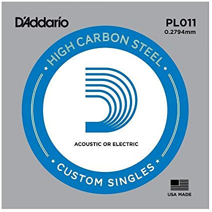 D'Addario Corda singola PL011 in acciaio per chitarra.011