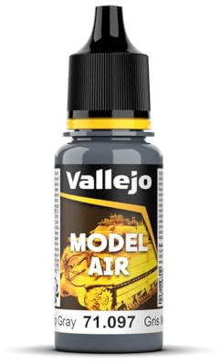 Vallejo Model Air 17 ml Acrylic Paint - Medium Gunship Gray