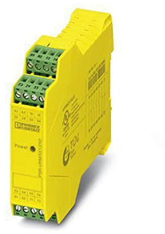 PHOENIX CONTACT PSR-SPP-24UC/URM/5X1/2X2 Sicheres Koppelrelais mit Zwangsgeführten Kontakten, 5 Schließer, 2 Öffner, 1-Kanalig, Gelb, 22.5mm Breite
