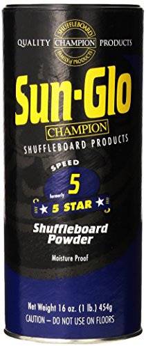 Sun-Glo Speed 5 (5-Sterne-Wachs) Shuffleboard Tischpulver, 473 ml Dose