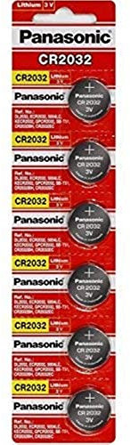 Panasonic CR2032 au Lithium CR - 2032 de 3V Bouton Lot de 6 Batteries Marque Piles (Date d'expiration 2022