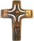 Wilde Bronze Kreuz Kelch 13,5 cm * 11 cm, Wanddekoration, Wohnzimmer, Heimbüro