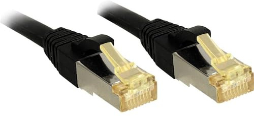 LINDY Long Ethernet Patch Cable with Cat.7 Raw Cable S/FTP PIMF LSOH 7.5 m Black