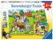Ravensburger 80021 Kinderpuzzle 8002 - Süße Katzen und Hunde - 3 x 49 Teile