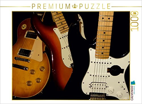 CALVENDO Puzzle Rockgitarren 1000 Teile Puzzle quer | 1000 Teile Lege-Größe 64 x 48 cm Foto-Puzzle für glückliche Stunden