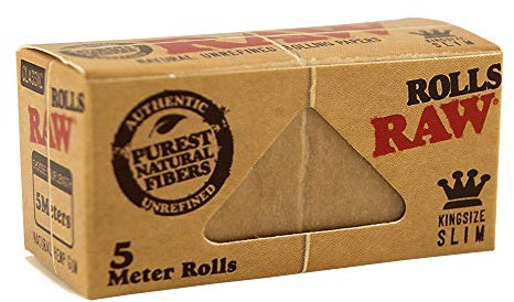 RAW Classic Rolls Slim 5m Länge ungebleicht 5X Rolls