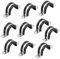 10 Pieces 25mm U-Pipe Clips with Rubber Cushioned Cable Clamp Rubber Lined U Clips EPDM Rubber Lined Mounting Brackets U Shaped Pipe Tube Wire Clamps Clips for Tube Or Wire Cord Installation