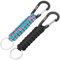 EOTW Paracord Schlüsselanhänger Karabiner Karabinerhaken D Ring Schlüsselband Schlüsselring für Motorrad Auto Camping Wandern Männer Frau Kinder (1 Schwarz & 1 Blau/Rosa Tarn)