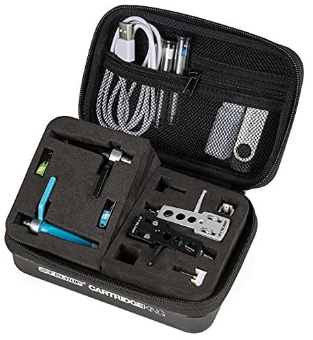 Reloop Cartridge King - Professionelles Aufbewahrungs-Case für Tonabnehmer, Sicherer Transport von 4 Tonabnehmern, Ersatznadeln und Zubehör, offizielles Reloop-Plattenspieler-Zubehör