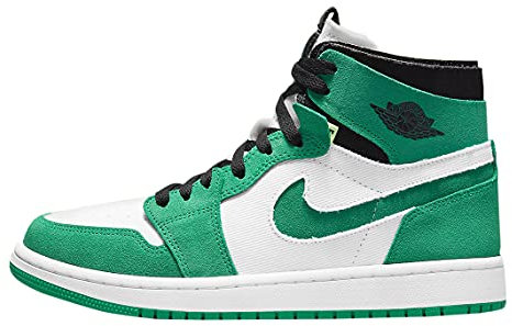 Nike Jordan 1 High Zoom Air CMFT Herren, Stadiongrün, Schwarz-Weiß, 45 EU